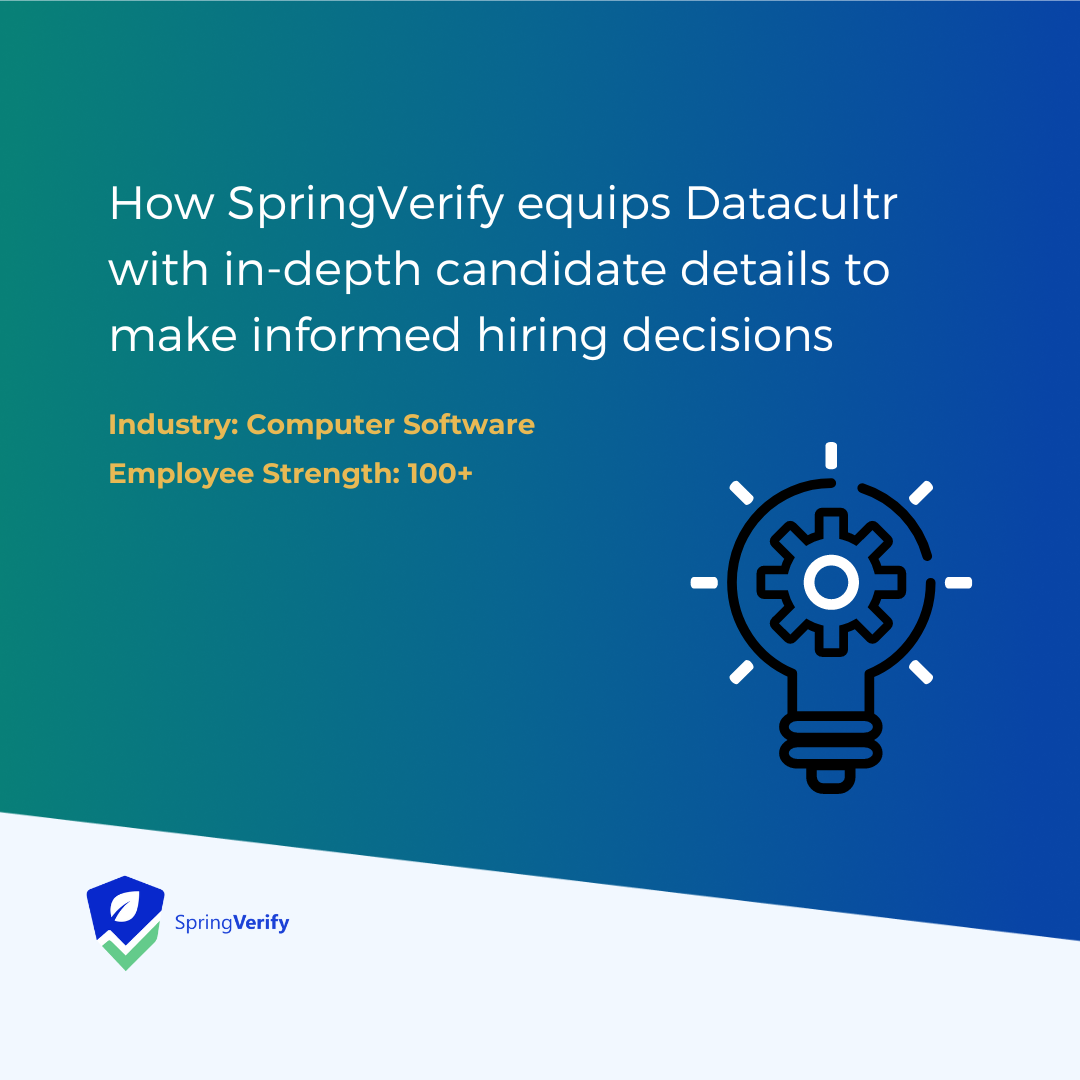 How SpringVerify equips Datacultr