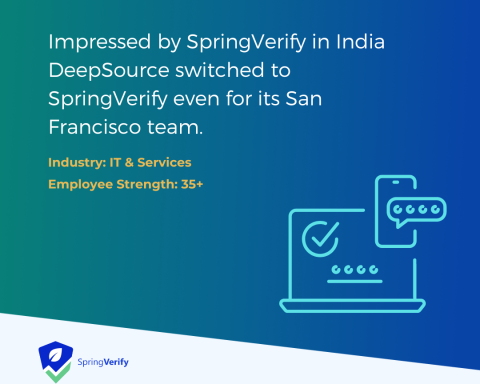 DeepSource switched to SpringVerify