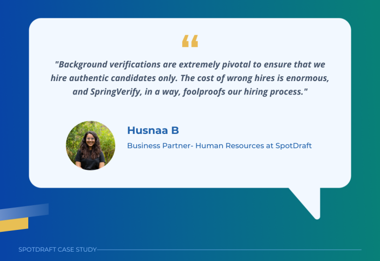 Husnaa from SpotDraft