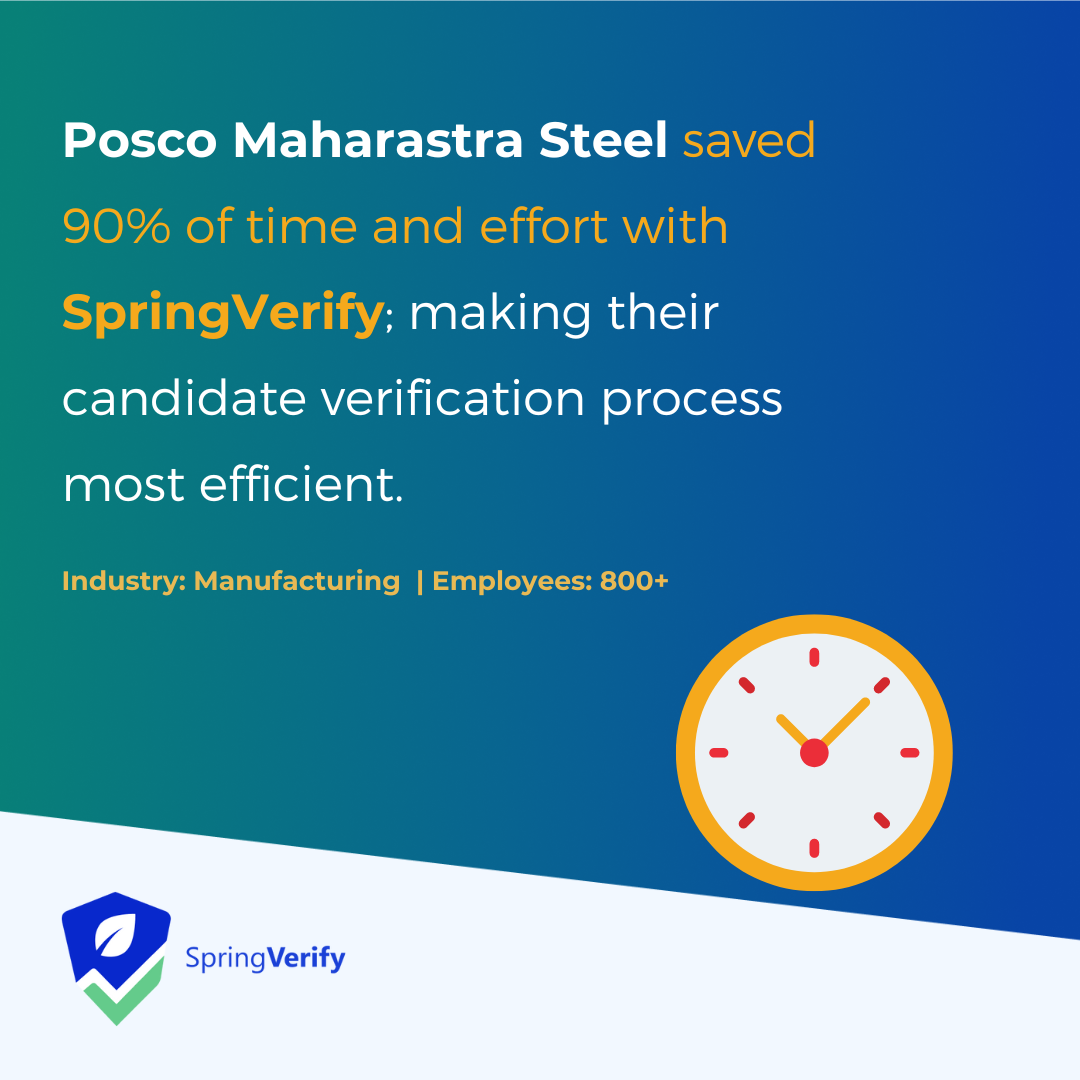 Posco Maharastra Steel with SpringVerify